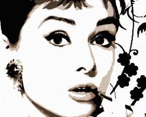 Ručně malovaný POP ART obraz AUDREY HEPBURN 80x100 cm