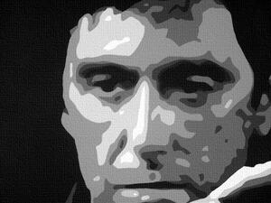 Malovaný obraz na stěnu POP ART SCARFACE-AL PACINO 210x140 cm