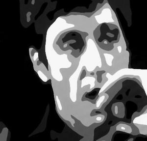 Ručně malovaný POP ART obraz AL PACINO 120x80 cm