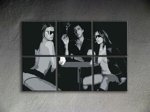 Ručně malovaný POP ART obraz SCARFACE - AL PACINO 120x80 cm