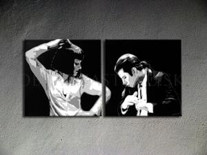 Ručně malovaný POP ART obraz PULP FICTION 100x50 cm