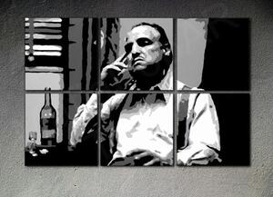 Ručně malovaný POP ART obraz MARLON BRANDO 150x100 cm