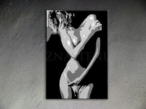 Ručně malovaný POP ART obraz NUDE WOMAN 70x100 cm