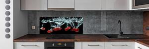 Panel do kuchyně Jahody pod vodou pksh-43733122