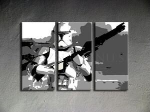 Ručně malovaný POP ART obraz STAR WARS 90x60 cm