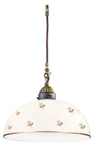 Kolarz 731.30.171- Lustr na lanku NONNA 1xE27/75W/230V pr. 30 cm květ. rose gold