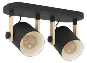 Eglo 43557 - Bodové svítidlo HORNWOOD 2xE27/28W/230V černá