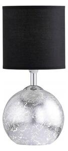 Wofi 8149.02.70.6010 - Stolní lampa CARMEN 1xE14/40W/230V černá/stříbrná