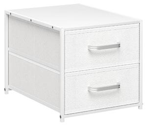 Komoda - Komoda se 2 látkovými zásuvkami - 40 x 30 x 30 cm - Moderní minimalistický design