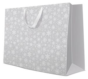 Vánoční dárková taška SNOWFLAKES MAXI 33,5 cm