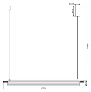 Zuma Line 003064-034746 - LED Lustr na lanku ARCUS LED/14W/230V zlatá