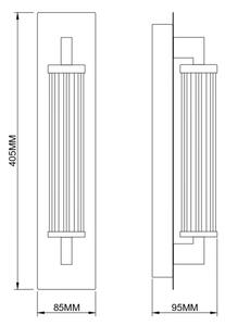 Zuma Line 003064-034745 - LED Nástěnná lampa DORIA LED/8W/230V zlatá