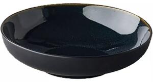 Talíř hluboký Style Point Speckle 22 cm, modrý/černý