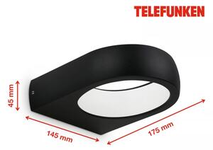 Telefunken 320205TF - LED Venkovní nástěnné svítidlo LED/7,5W/230V IP44 černá