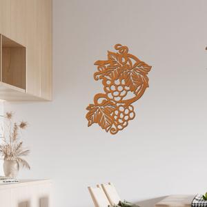 Dřevo života | Dřevěná dekorace HROZNO | Rozměry (cm): 40x57 | Barva: Třešeň