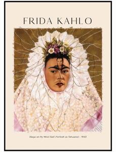Frida Kahlo - Diego v mé mysli Rozměr plakátu: A4 (21 x 29,7 cm)