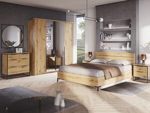 Industriální postel s roštem NORDIC II 160x200 cm