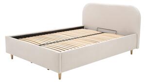 Čalouněná postel na zlatých nohách SANTADI 140x200 cm