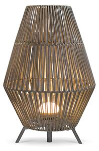 Stojací lampa Taupe sintegrovaným stmívatelným LED osvětlením, IP54, dobíjecí sdálkovým ovládáním - Conta