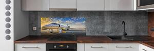 Skleněný panel do kuchyně Letadlo pksh-45963846