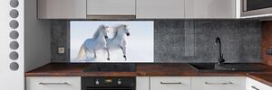 Panel do kuchyně Dva koně ve sněhu pksh-46568530