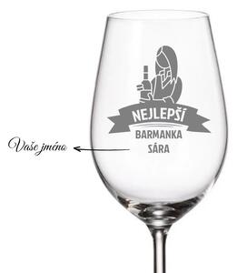 Dekorant Sklenička pro barmana NEJLEPŠÍ BARMANKA 350 ml 1 ks