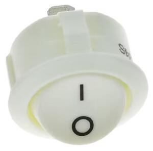 LED-lumin Vypínač do desky kolébkový R13, 250V/max.16(8)A - bílý, hnědý, šedý,černý Barva produktu: Bílá