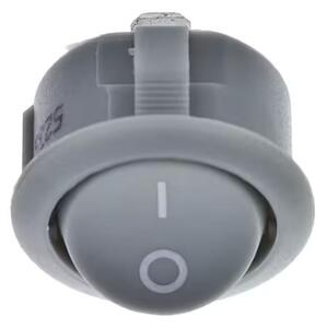 LED-lumin Vypínač do desky kolébkový R13, 250V/max.16(8)A - bílý, hnědý, šedý,černý Barva produktu: Šedá