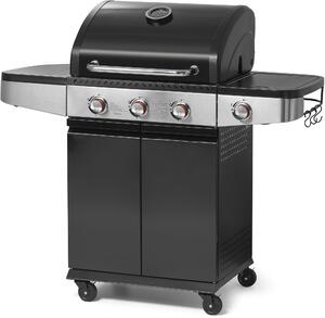 FIELDMANN FZG 3013 Velikost grilu: 122 x 57 x 112 cm, 3x hlavní hoák a 1x boní hoák (11,5 kW), grilovací plocha: 60 x 42 cm, grilovací výka: 86 cm