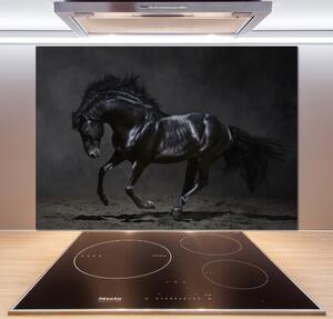 Dekorační panel sklo Černý kůň pksh-47712826