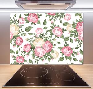 Skleněný panel do kuchyně Růže pksh-48123948