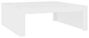 Konferenční stolek bílý 100 x 100 x 35 cm dřevotříska