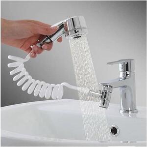 Ručník na osušení rukou - Bílá barva - Kompaktní design - Snadná instalace pomocí oboustranné lepicí pásky - Vhodný pro umyvadla a venkovní použití