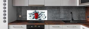 Skleněný panel do kuchynské linky Graffiti pksh-49198127