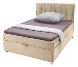 Béžová postel boxspring MARGO 120x200 cm