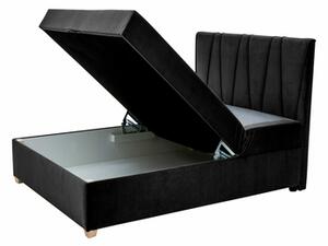 Černá postel boxspring MARGO 120x200 cm