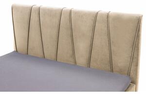 Béžová postel boxspring MARGO 120x200 cm