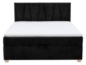 Černá postel boxspring MARGO 160x200 cm