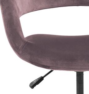 Čalouněná kancelářská židle růžová HOLI