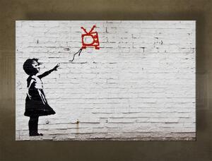 Obraz na plátně 1 kus Street ART - Banksy - Banksy - 20x30 cm