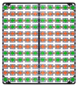 Plošný rošt - 96 pružných lamel - 160 x 200 cm - Kov - Pro všechny matrace