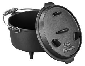 Grillmeister Litinová grilovací pánev / Pekáč na chléb / Holandská trouba (holandská trouba, 4,2 l) (100388987004)
