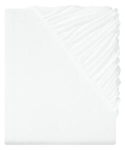 Livarno home Žerzejové napínací prostěradlo, 90-100 x 200 cm (bílá) (100389490002)