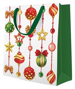 Vánoční dárková taška ADORNED ORNAMENTS 20x25 cm