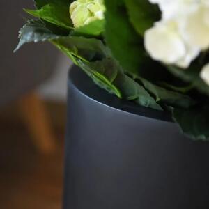 Vivanno květináč VEKRA, sklolaminát, výška 40 cm, černá