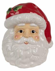 Vánoční keramická dóza / nádoba na sušenky Santa Claus – 19x18x22 cm
