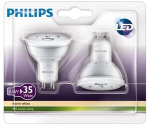 Sada 2xLED žárovka Philips Spot WW 3.5-35W GU10 827 36D 2700K