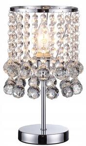 Stolní lampa Reality London Cristal stříbrná, šedá 40 W