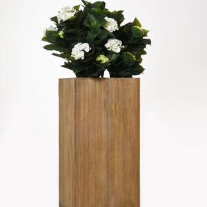 Vivanno květináč BLOCK, dřevo akácie, výška 90 cm, hnědý