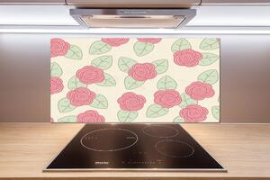 Skleněný panel do kuchyně Růže pksh-51311851